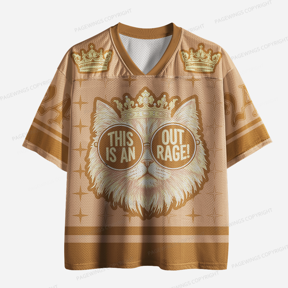 Pagewings This Is An Out Rage Unisex Mesh Jersey