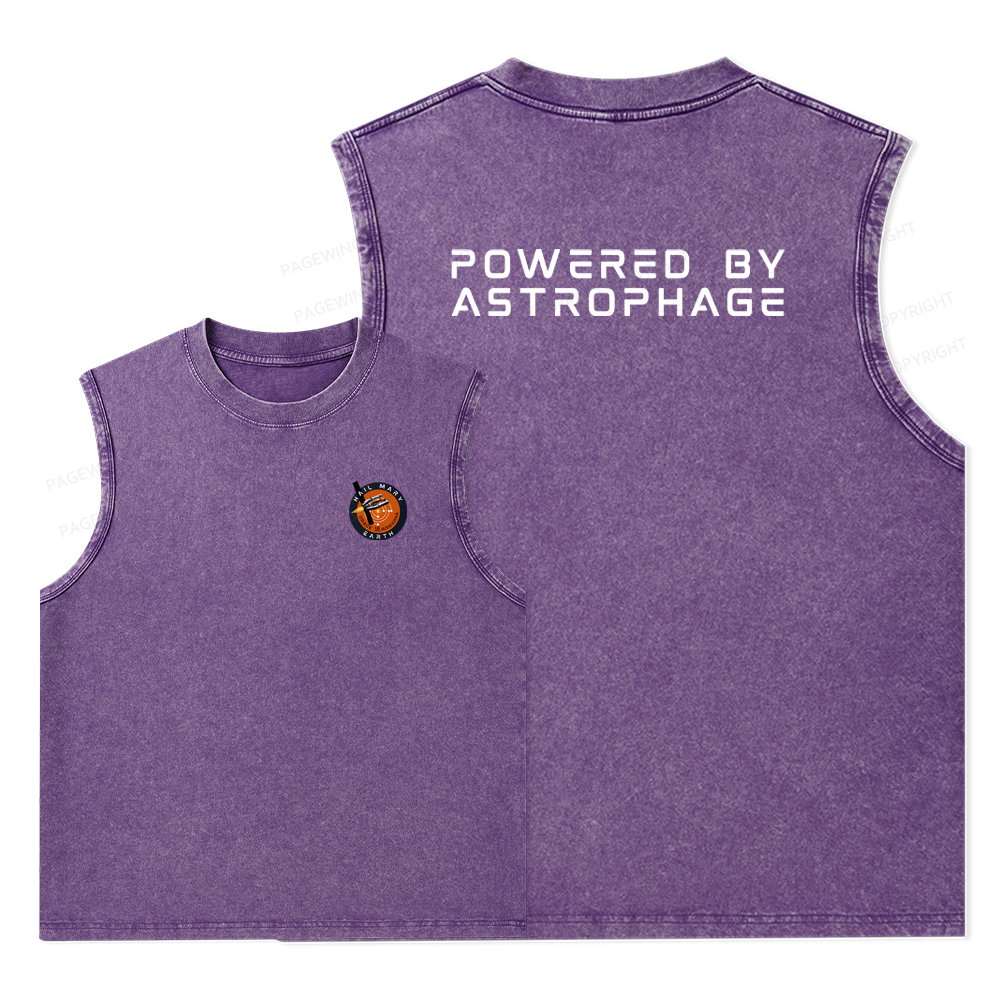 Pagewings Powered By Astrophage Washed Tank Top