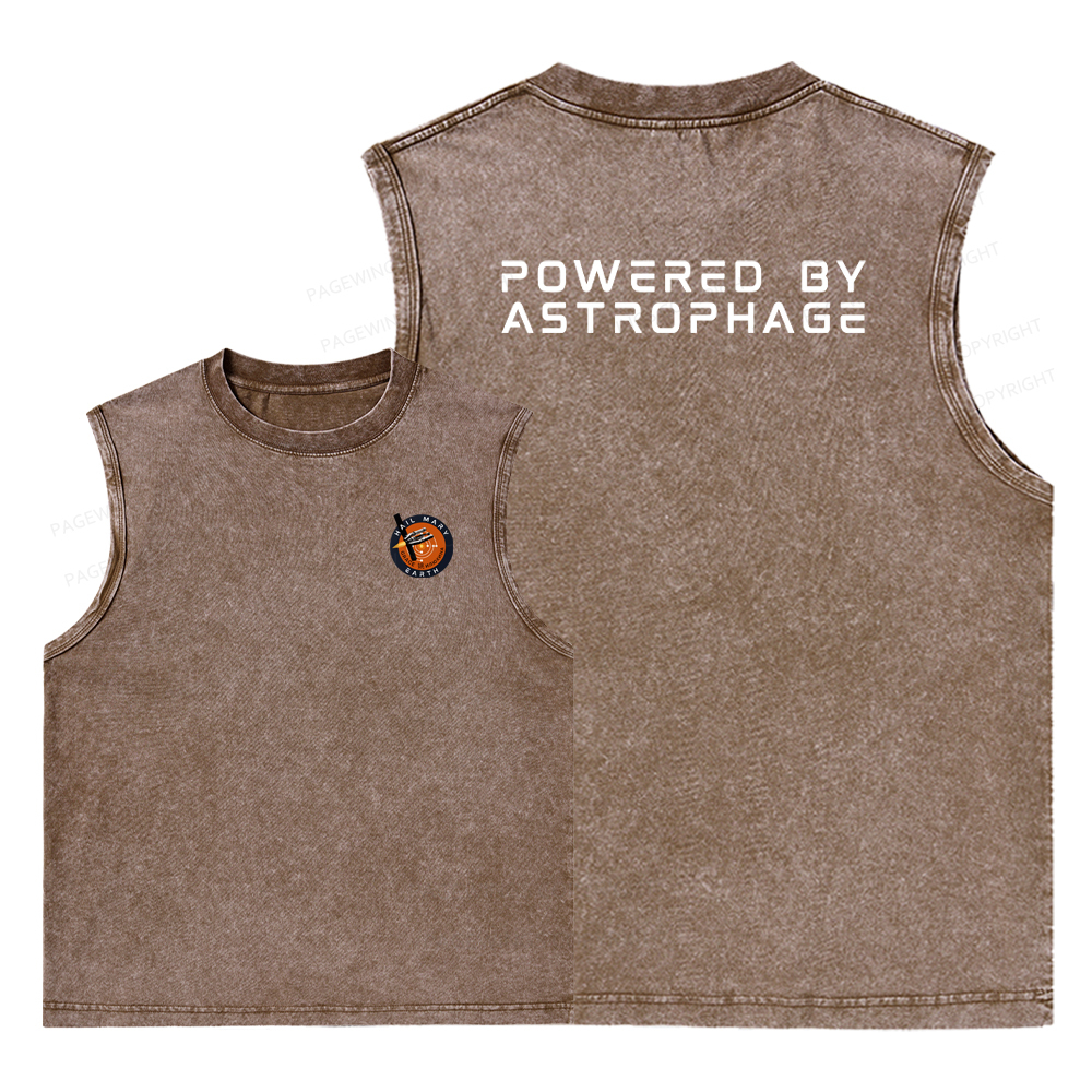 Pagewings Powered By Astrophage Washed Tank Top