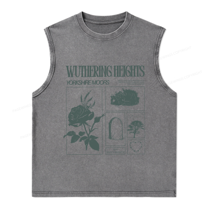 Pagewings Literary Quote Unisex Washed Tank Top