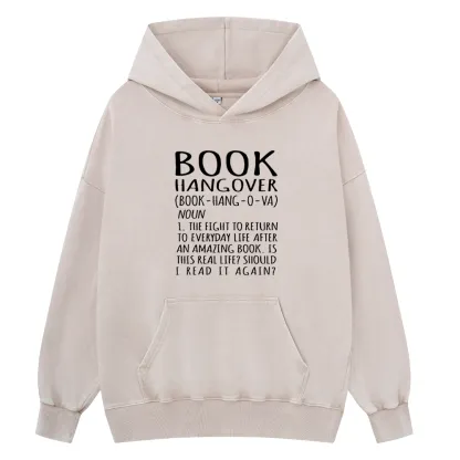 Pagewings Book Hangover Unisex Washed Hoodie