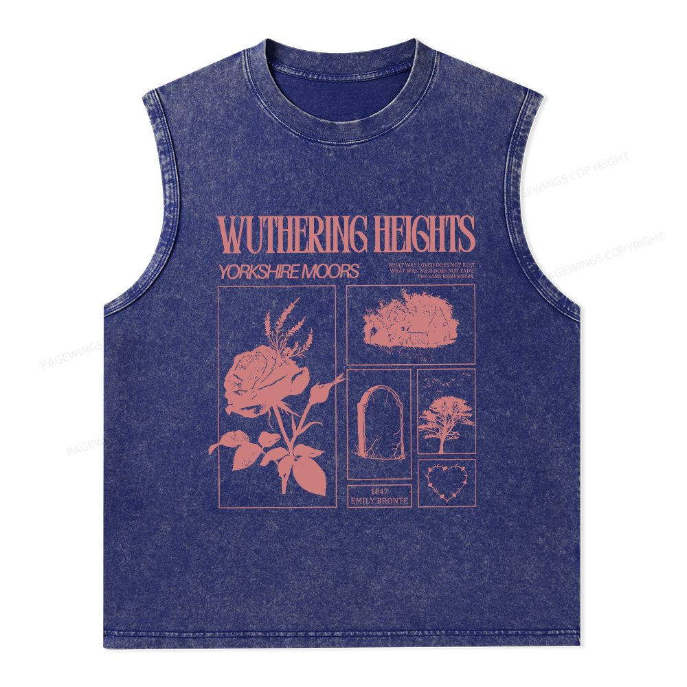 Pagewings Literary Quote Unisex Washed Tank Top