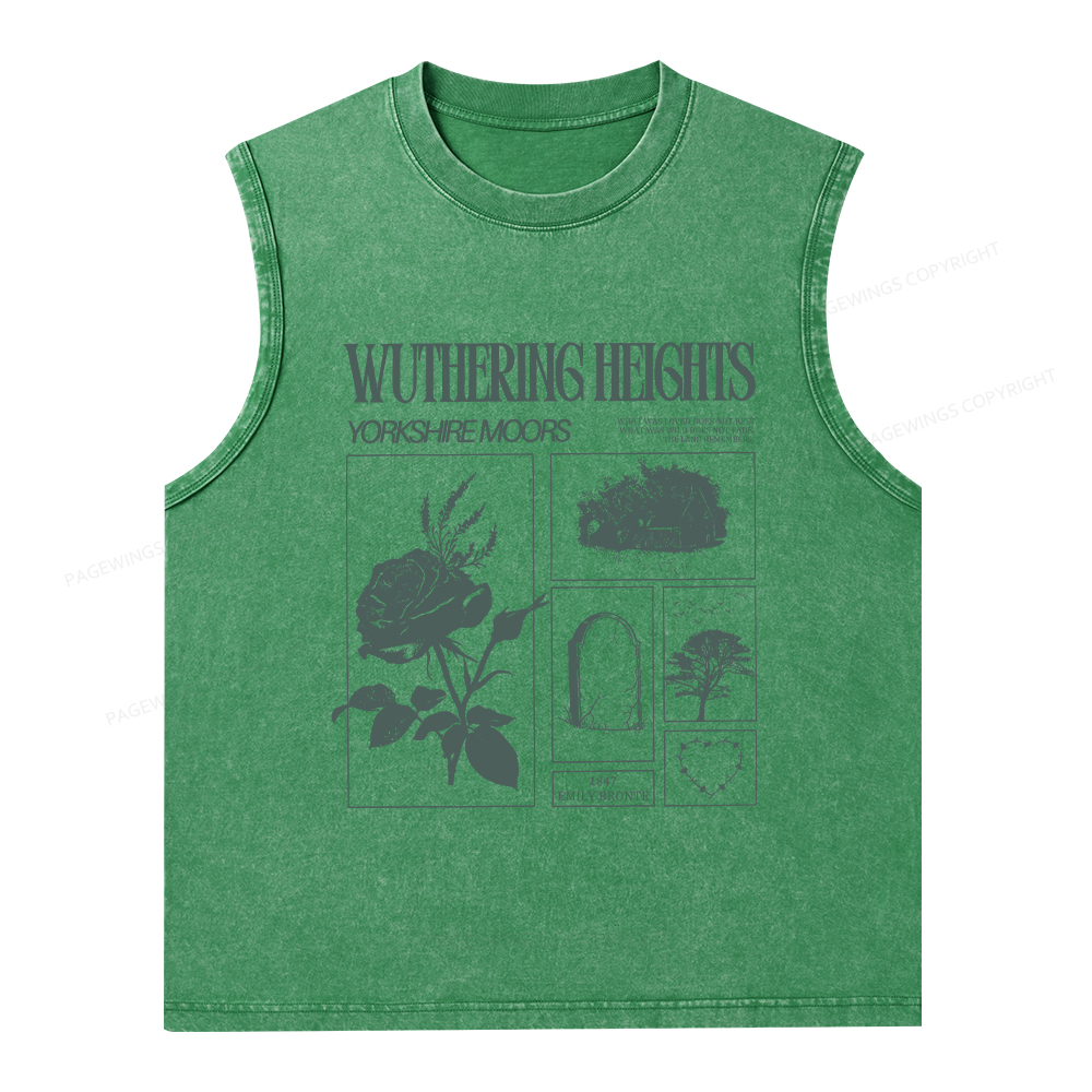 Pagewings Literary Quote Unisex Washed Tank Top