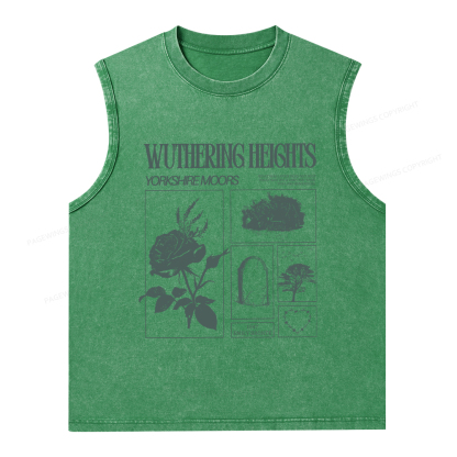 Pagewings Literary Quote Unisex Washed Tank Top