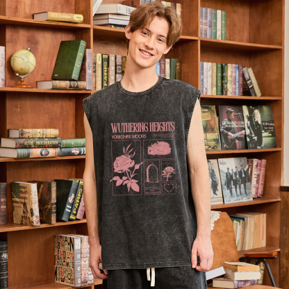 Pagewings Literary Quote Unisex Washed Tank Top