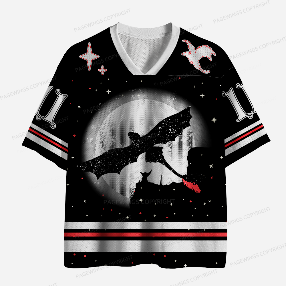 Pagewings Fantasy Books Lover Unisex Mesh Jersey