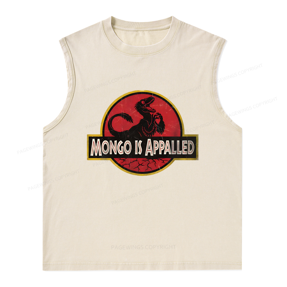 Pagewings Mongo Is Appalled Unisex Washed Tank Top
