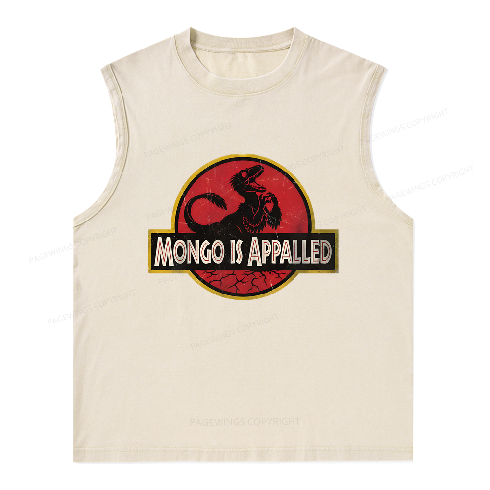Pagewings Mongo Is Appalled Unisex Washed Tank Top