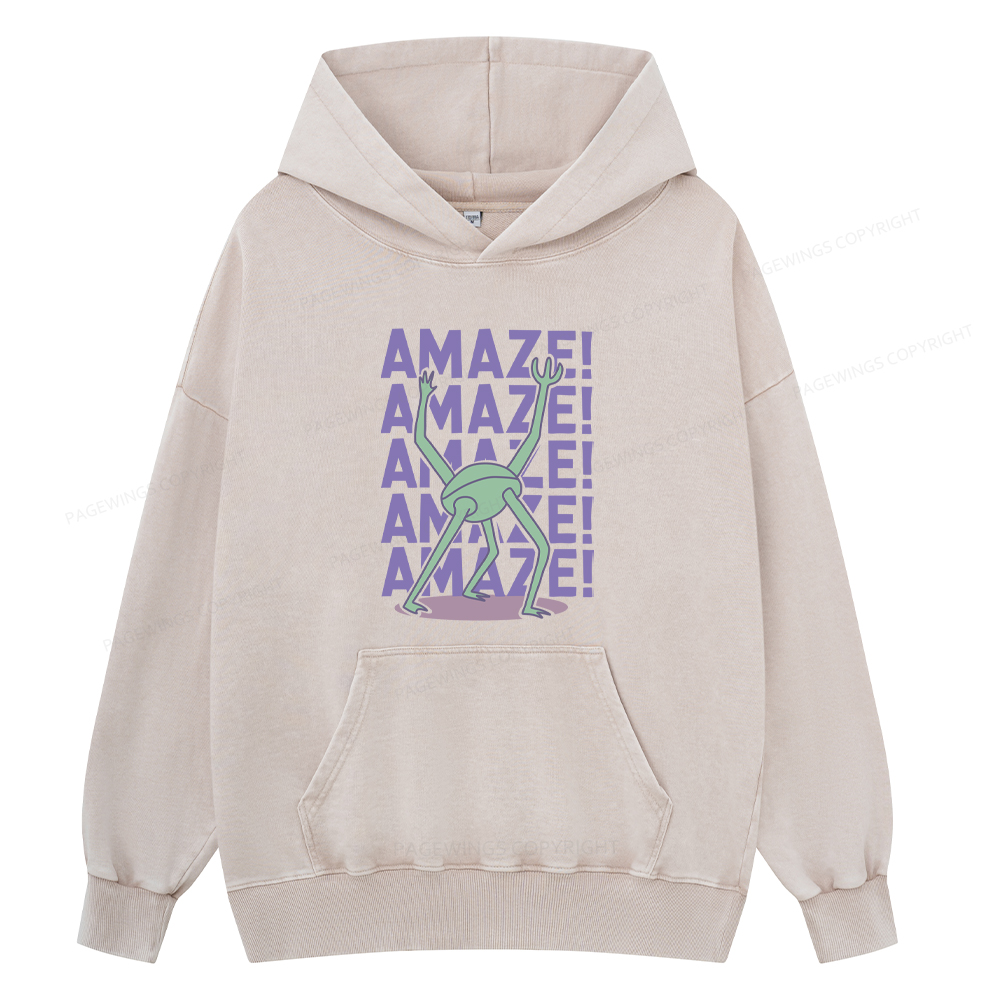 Pagewings Rocky Amaze Unisex Washed Hoodie