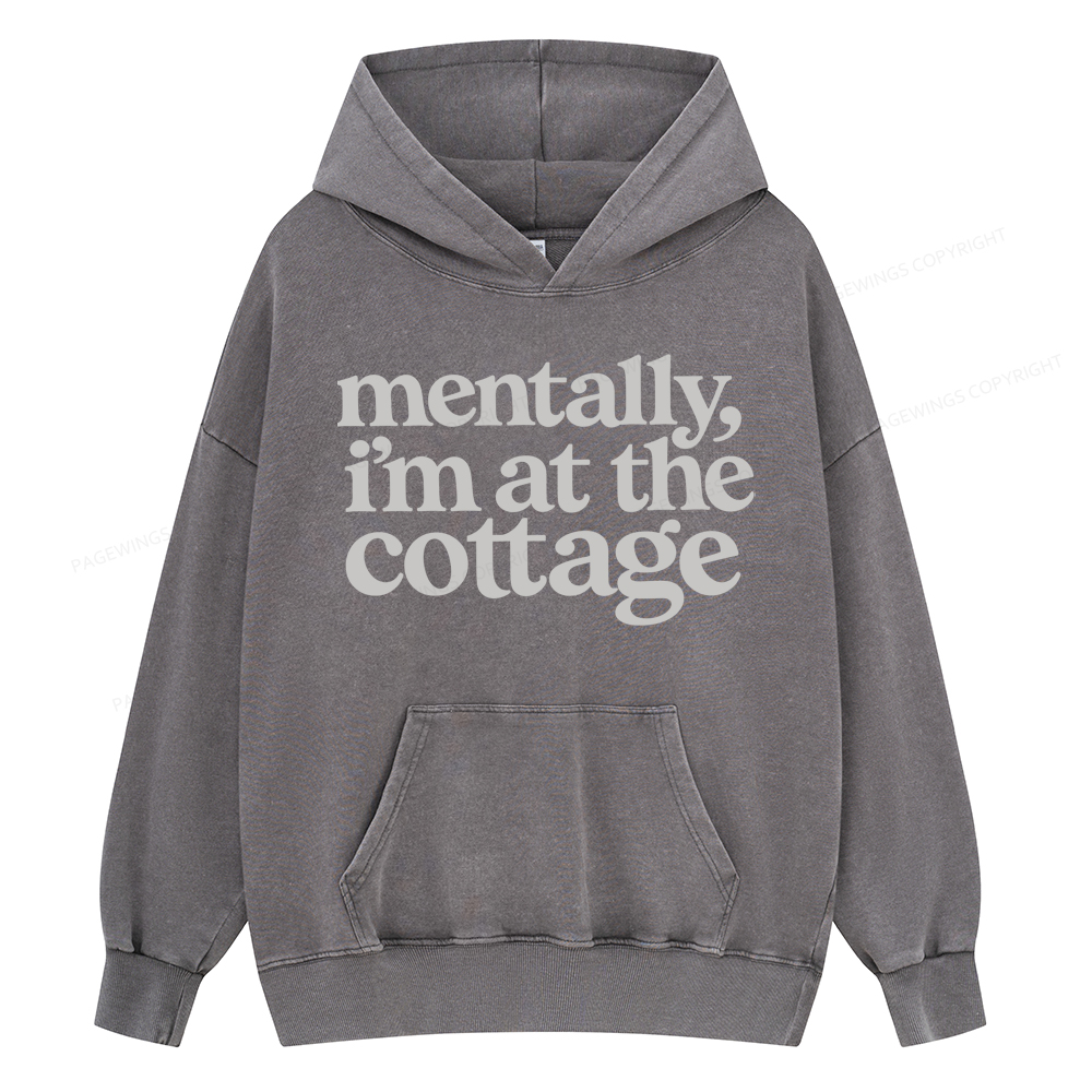 Pagewings At The Cottage Unisex Washed Hoodie
