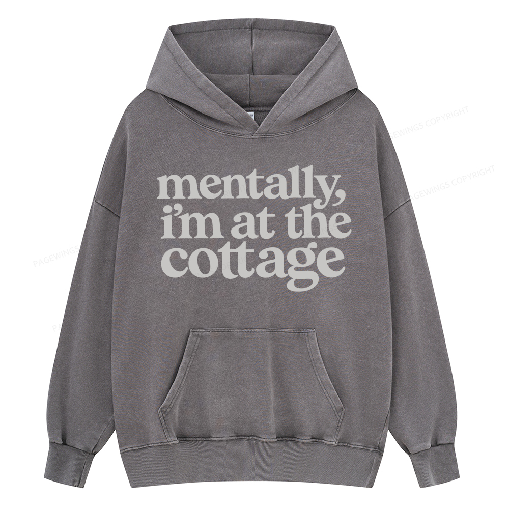 Pagewings At The Cottage Unisex Washed Hoodie