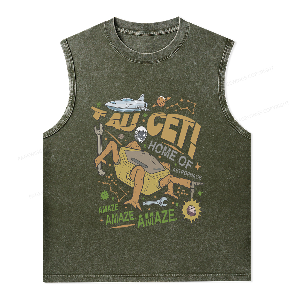 Pagewings Rocky Bookish Unisex Washed Tank Top