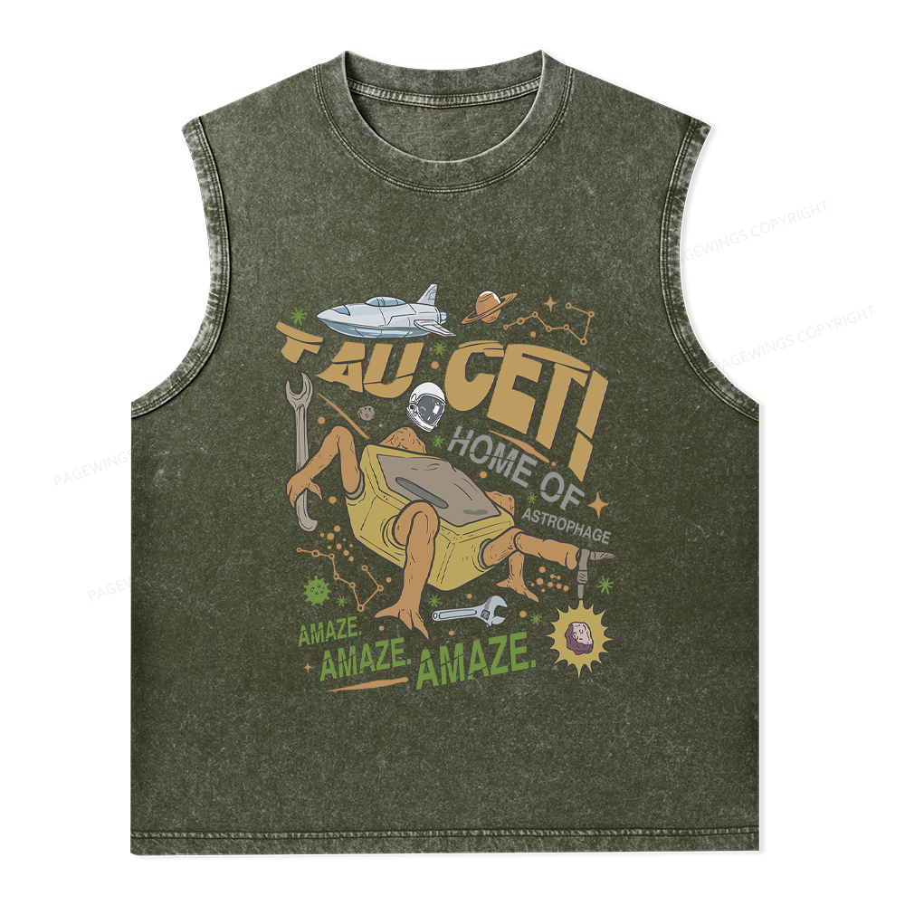 Pagewings Rocky Bookish Unisex Washed Tank Top