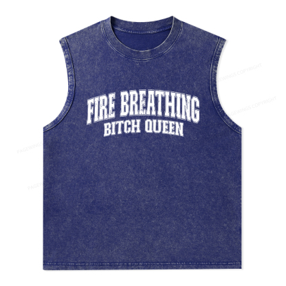 Pagewings Bookish Queen Unisex Washed Tank Top