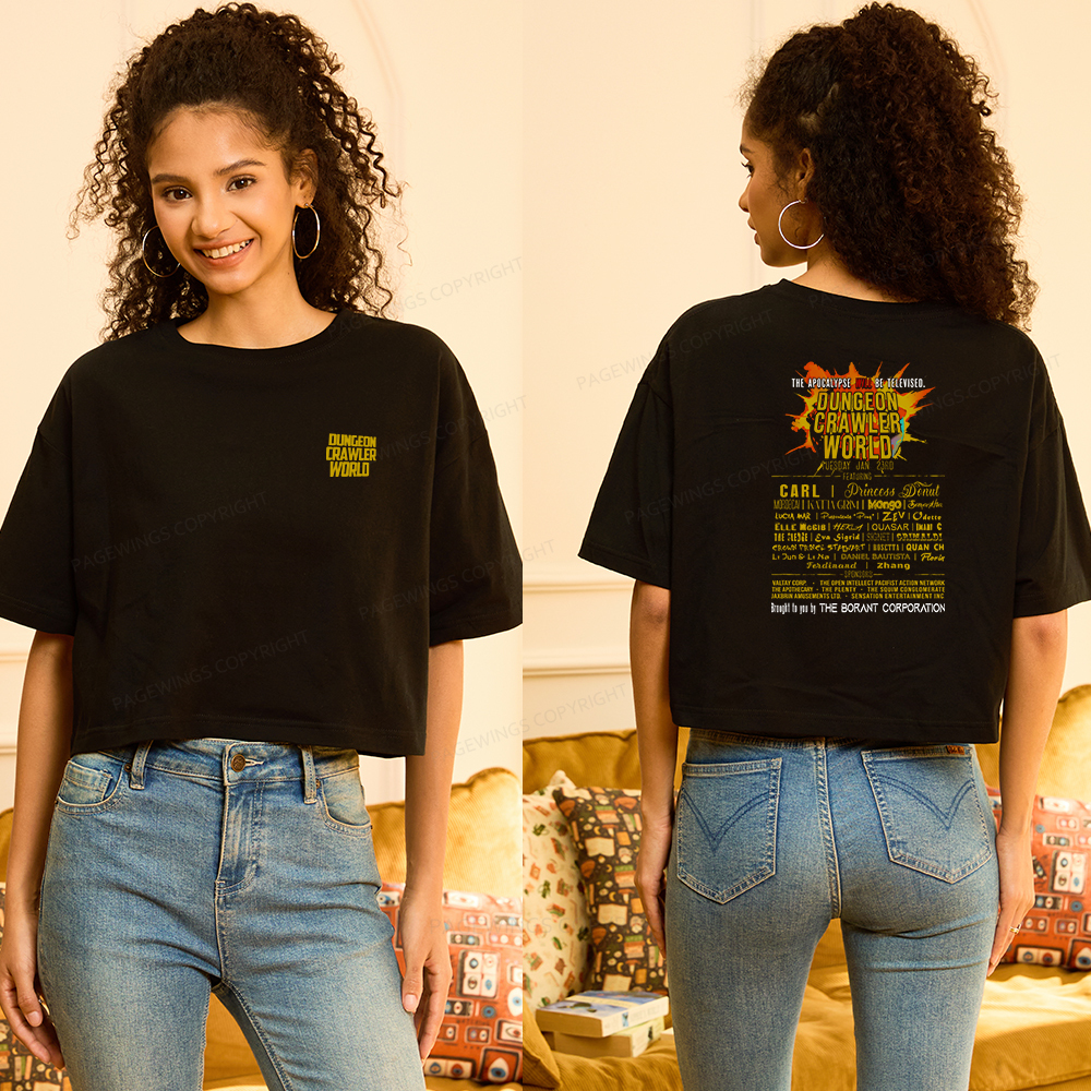 Pagewings Fuel Your Imagination With Sci-Fi World Tour Women Crop Tops