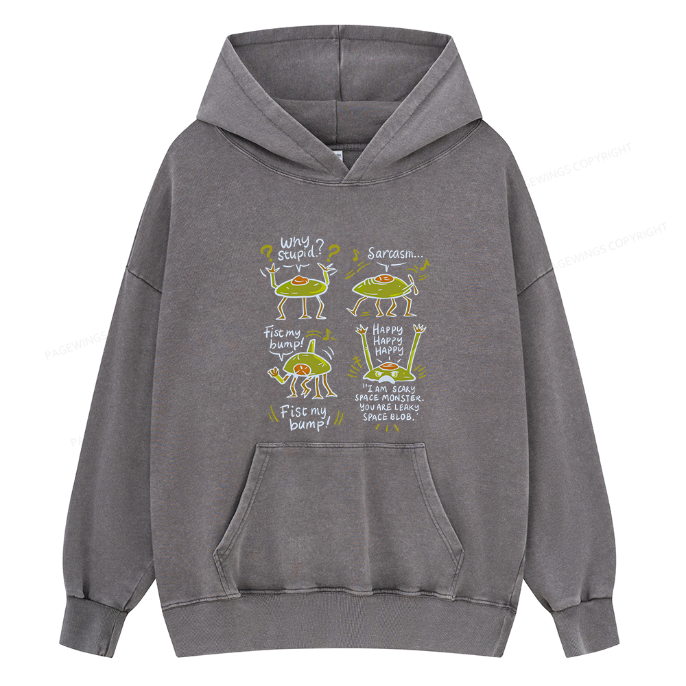 Pagewings Rocky Amaze Book lover Unisex Washed Hoodie