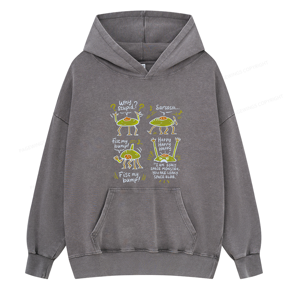 Pagewings Rocky Amaze Book lover Unisex Washed Hoodie