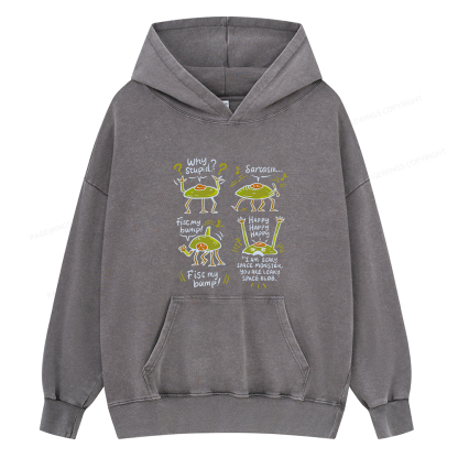 Pagewings Rocky Amaze Book lover Unisex Washed Hoodie