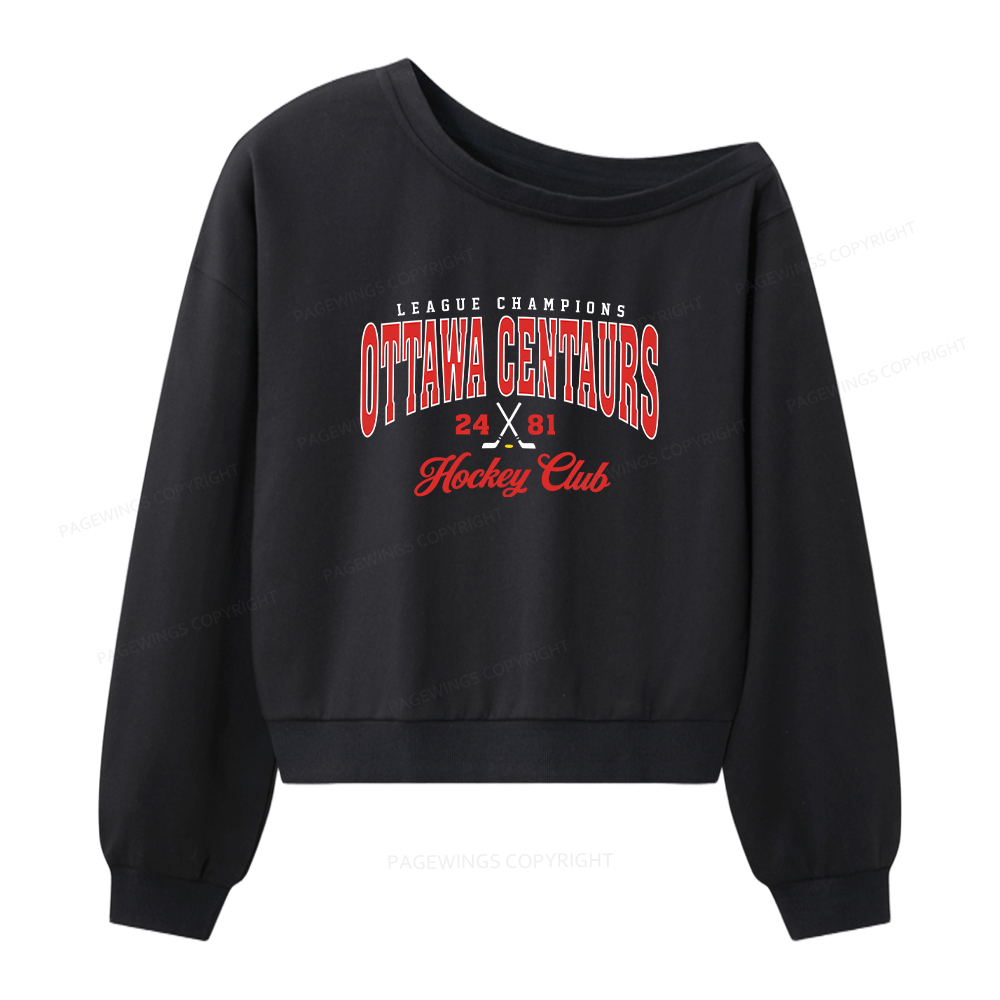 Pagewings Bookish Women Off Shoulder Sweatshirt