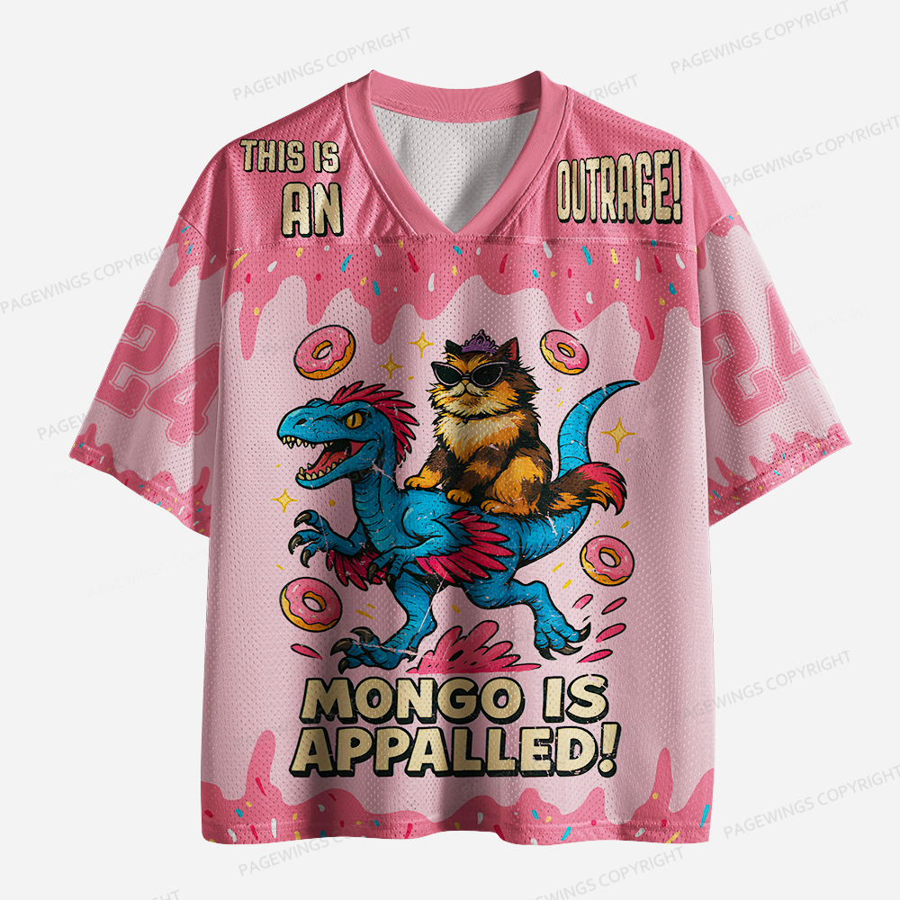 Pagewings This Is An Outrage Unisex Mesh Jersey