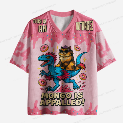 Pagewings This Is An Outrage Unisex Mesh Jersey