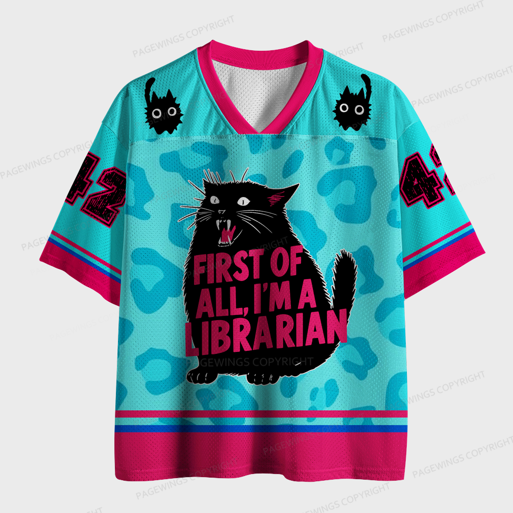 Pagewings I’m A Librarian Unisex Mesh Jersey