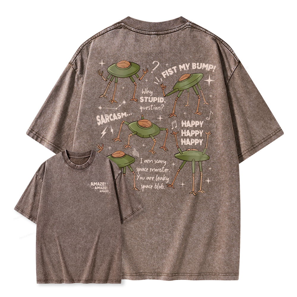 Pagewings Fantasy Bookish Rocky Amaze Unisex Washed T-shirt