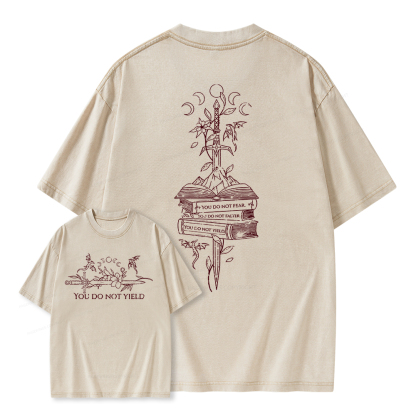 Pagewings You Do Not Yield Unisex Washed T-shirt