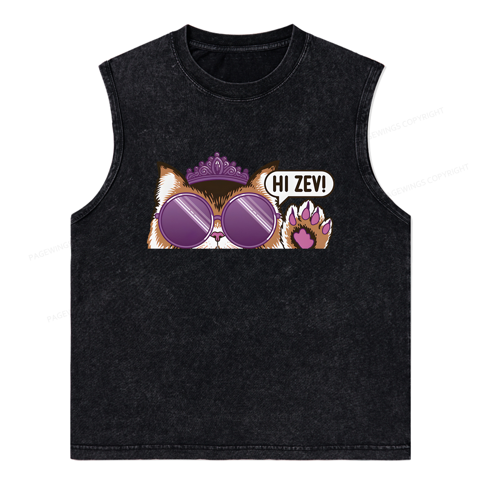 Pagewings Sci-Fi Book Lover Unisex Washed Tank Top