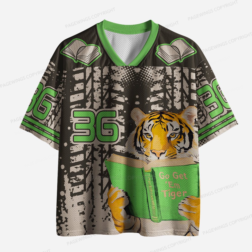 Pagewings Go Get ’Em Tiger Unisex Mesh Jersey