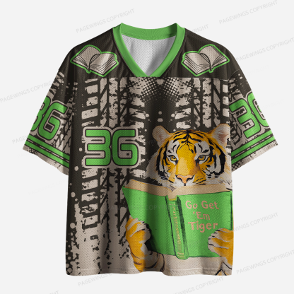 Pagewings Go Get ’Em Tiger Unisex Mesh Jersey