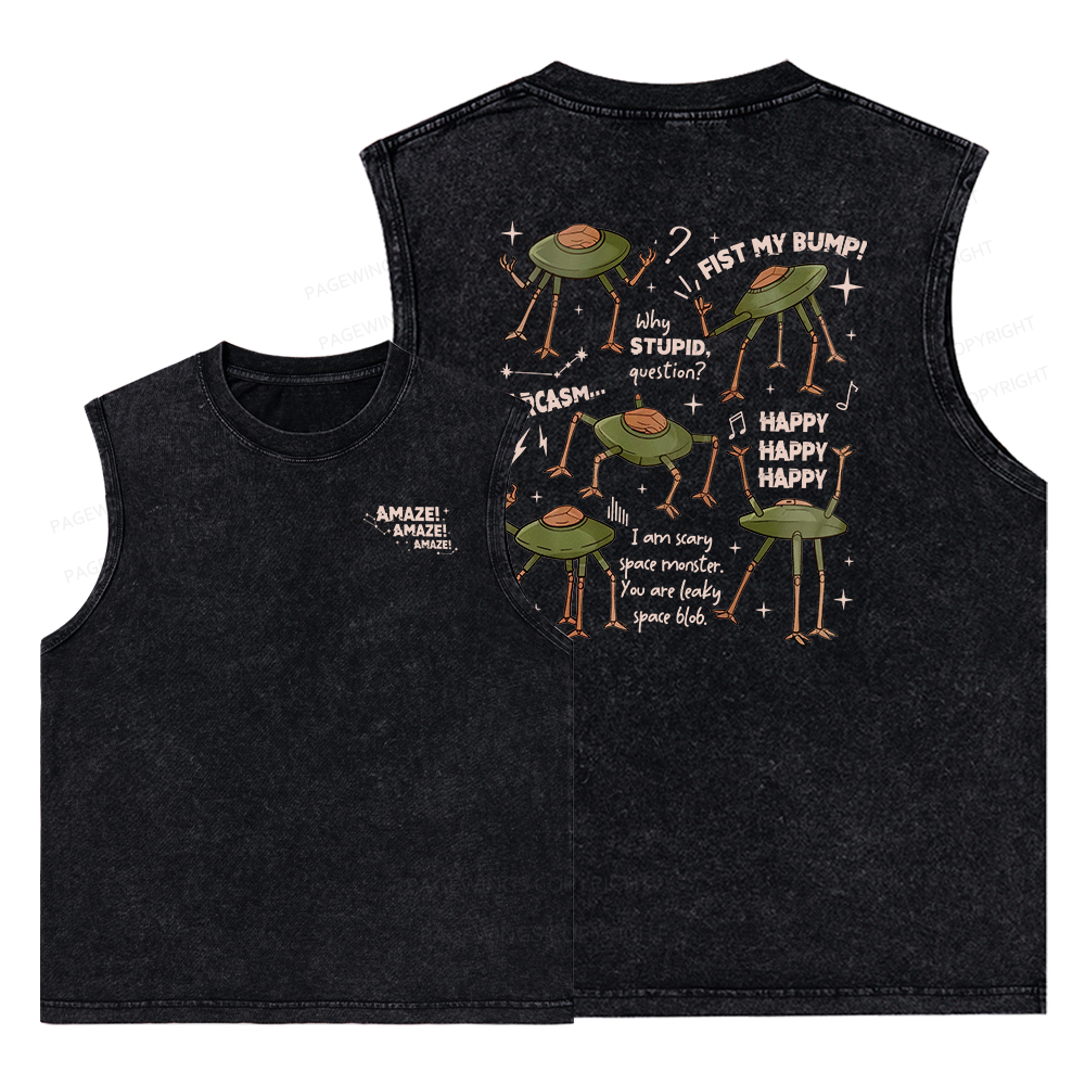 Pagewings Fantasy Bookish Rocky Amaze Unisex Washed Tank Top