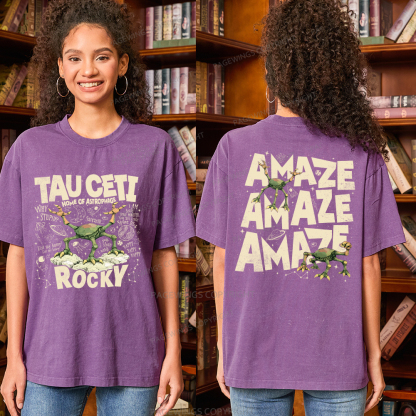 Pagewings Rocky Tau Ceti Home of Astrophage Unisex Washed T-shirt