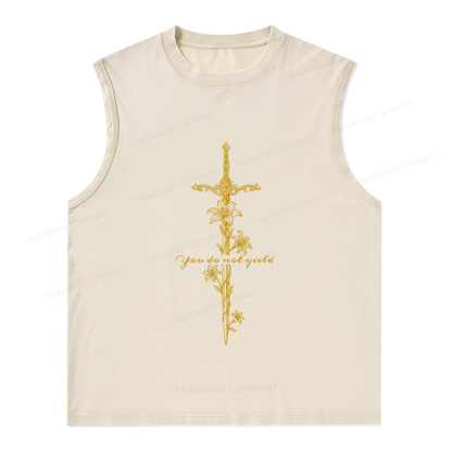 Pagewings You do Not Yield Unisex Washed Tank Top