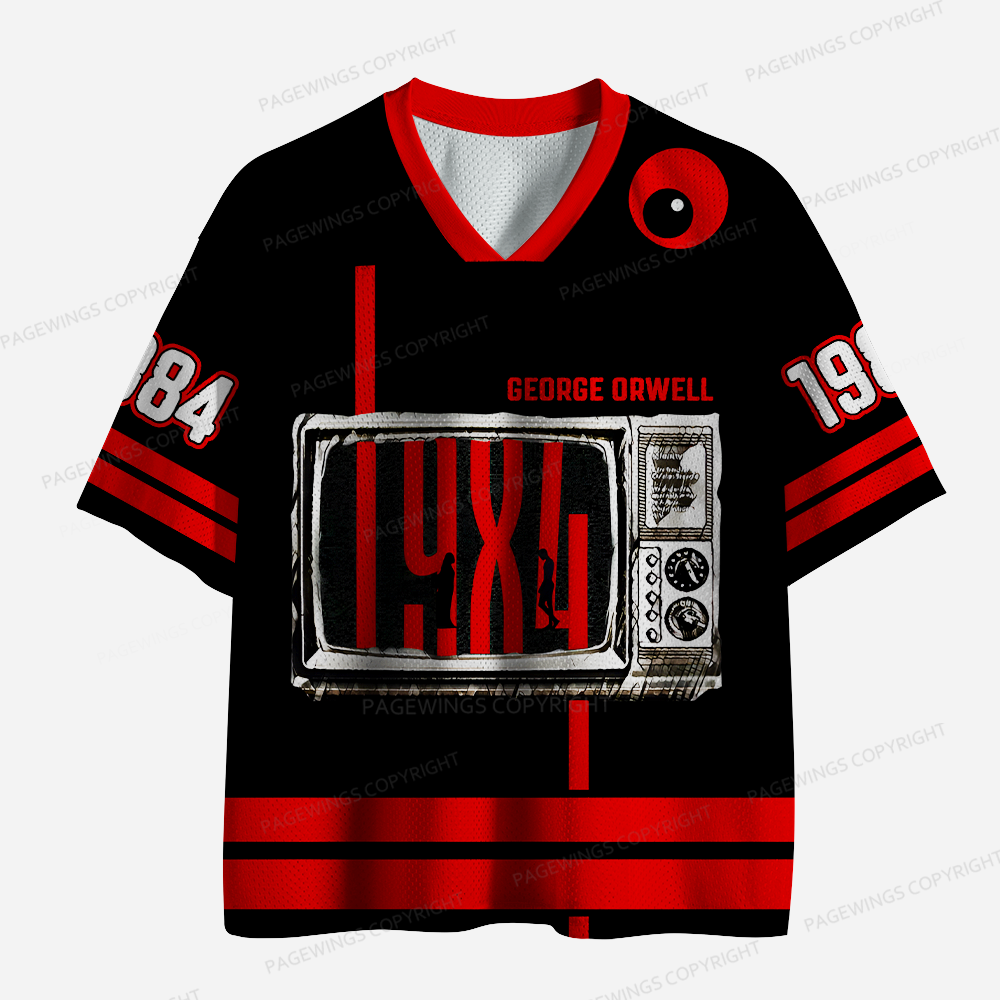 Pagewings Banned Books Unisex Mesh Jersey