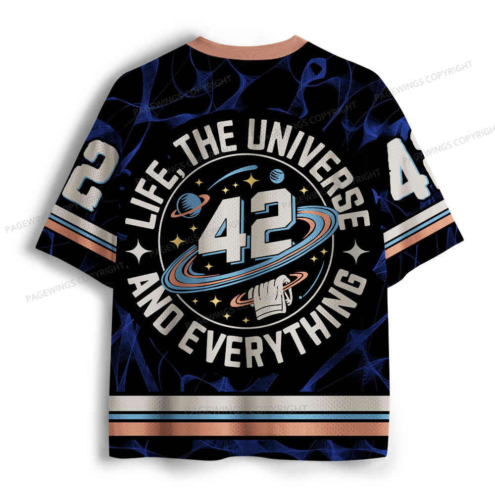 Pagewings Life The Universe And Everything Unisex Mesh Jersey