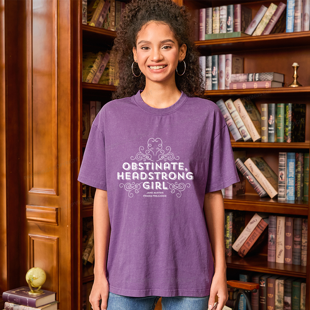 Pagewings Obstinate Headstrong Girl Unisex Washed T-shirt