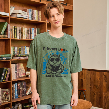 Pagewings Princess Donut Unisex Washed T-shirt