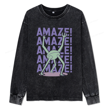 Pagewings Rocky Amaze Unisex Washed Long Sleeve T-shirt