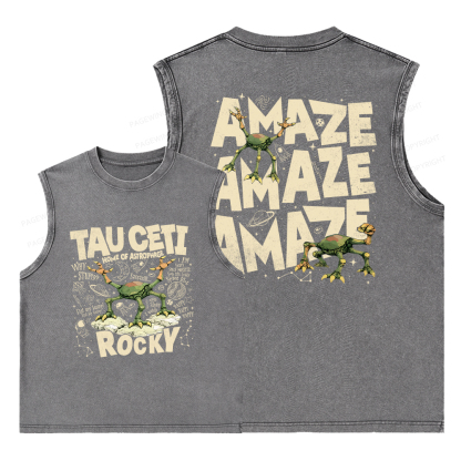 Pagewings Rocky Tau Ceti Home of Astrophage Unisex Washed Tank Top
