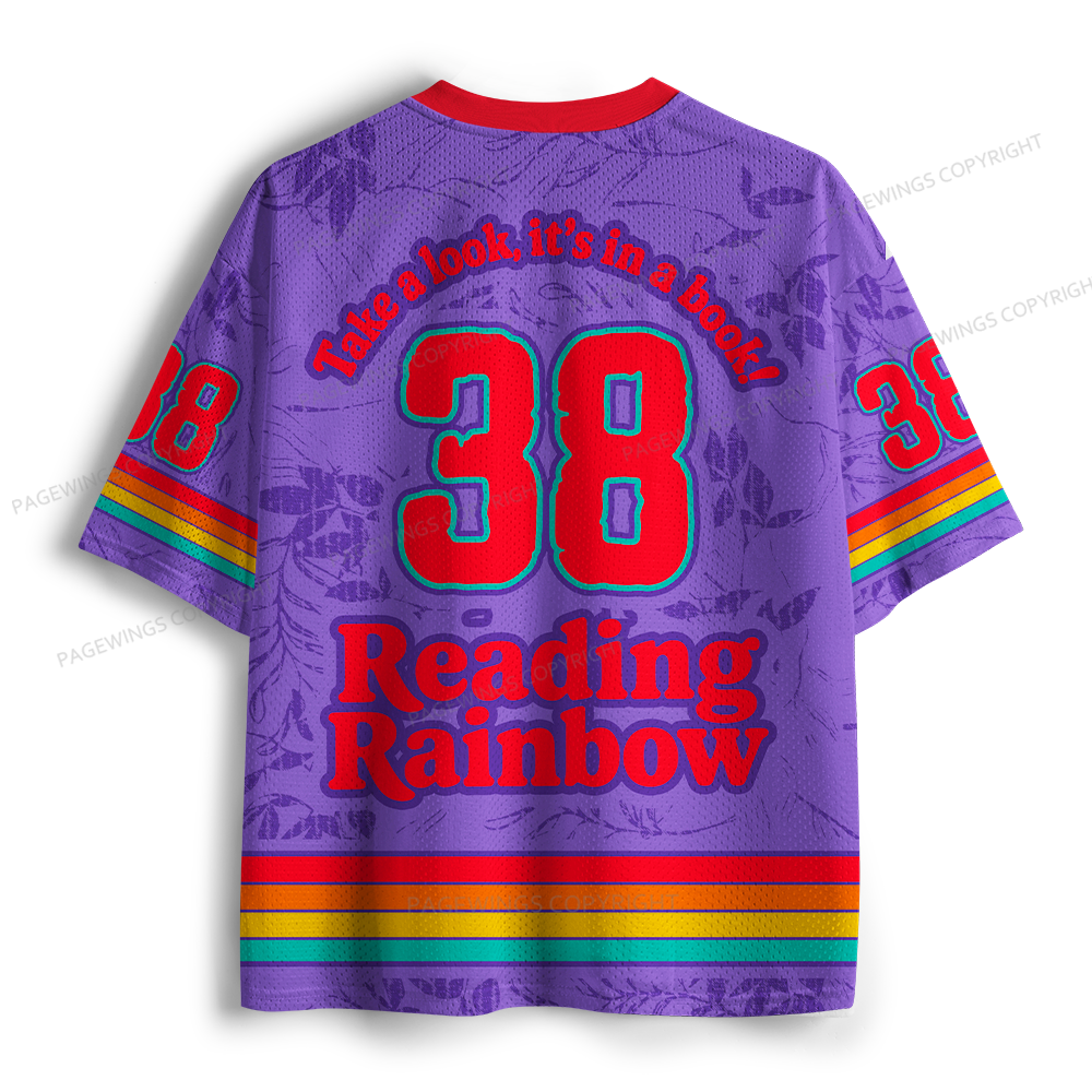 Pagewings Take A Look It’s In A Book Unisex Mesh Jersey