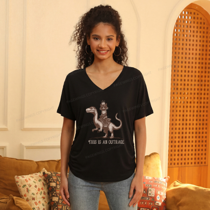 Pagewings Sci-Fi Book Lovers Soft Women's Modal V-neck T-shirt