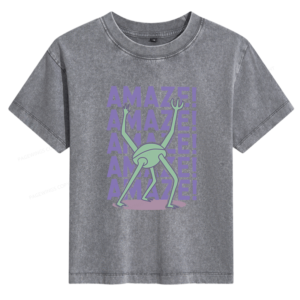 Pagewings Rocky Amaze Women's Washed T-shirt