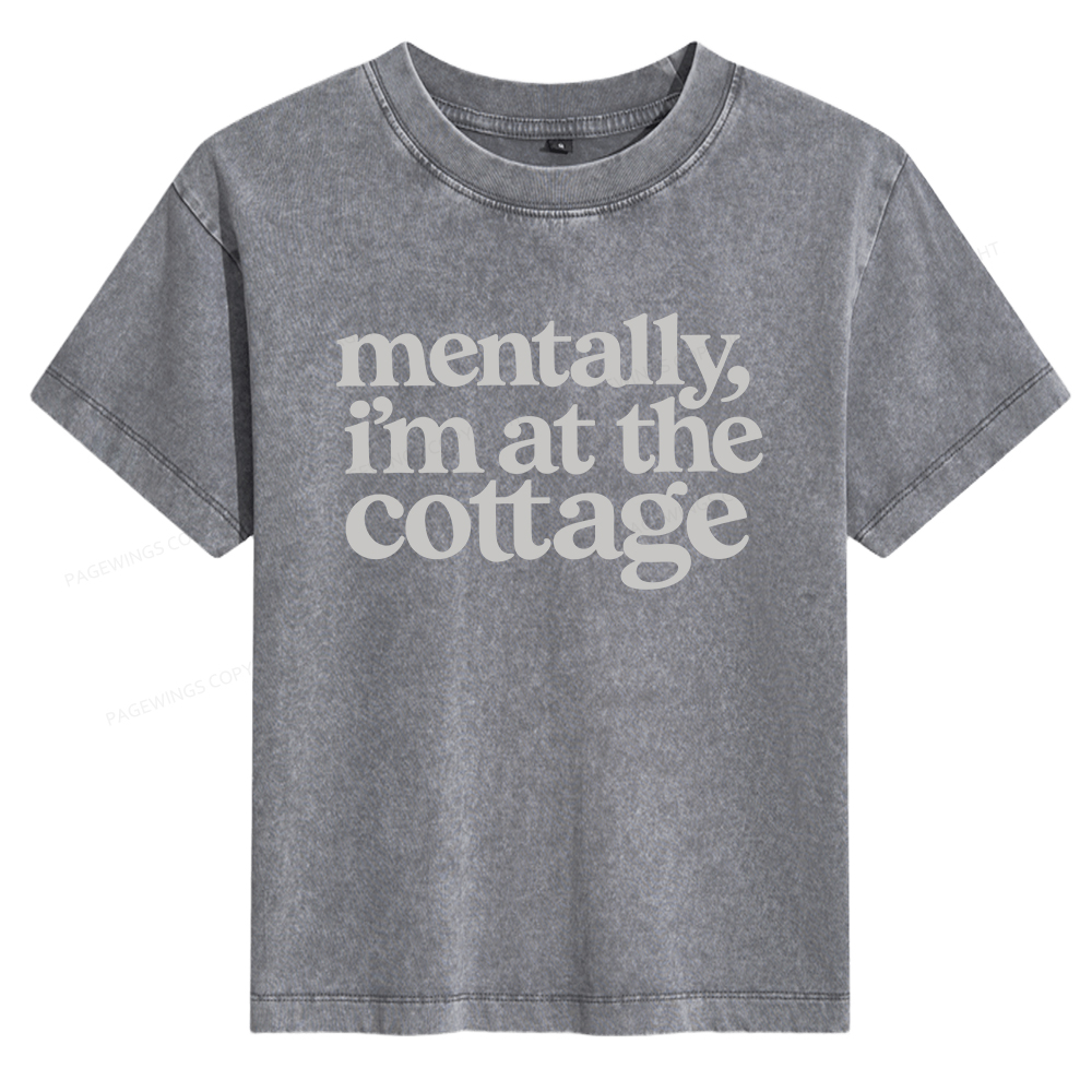 Pagewings At The Cottage Women's Washed T-shirt