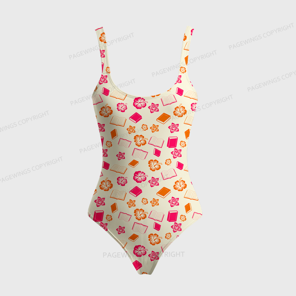 Pagewings Read Books One-Piece Swimsuit 