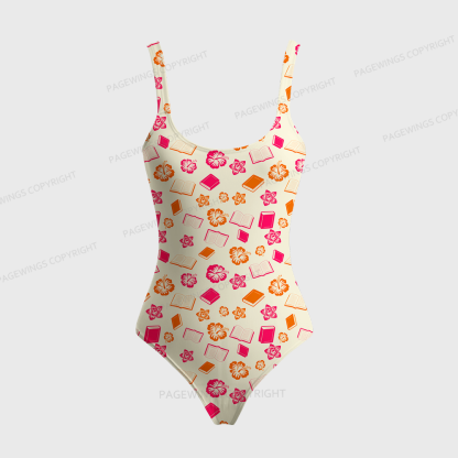 Pagewings Read Books One-Piece Swimsuit 