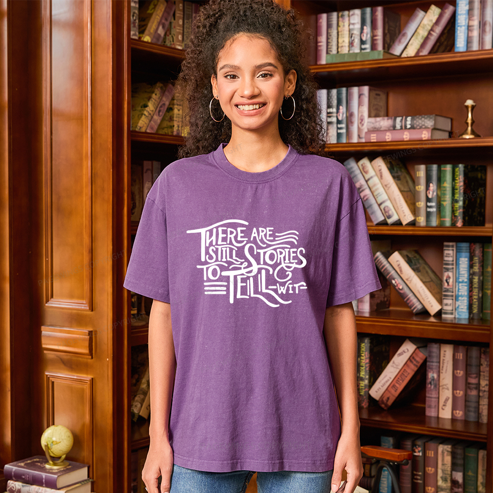 Pagewings There Are Still Stories To Tell Unisex Washed T-shirt