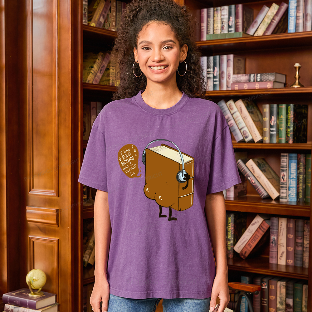 Pagewings Big Books Unisex Washed T-shirt