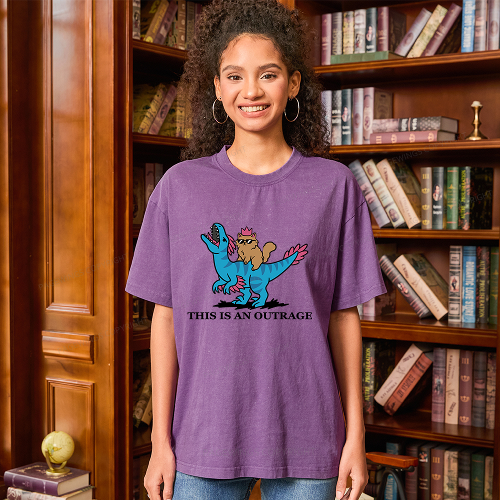 Pagewings Fantasy Book Reader Unisex Washed T-shirt