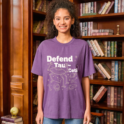 Pagewings Defend Tau Ceti Unisex Washed T-shirt